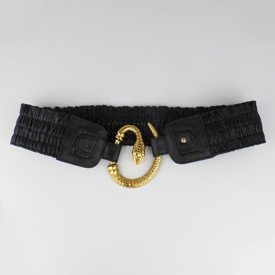 goldmarie Taillengürtel SCHLANGE schwarz-brass