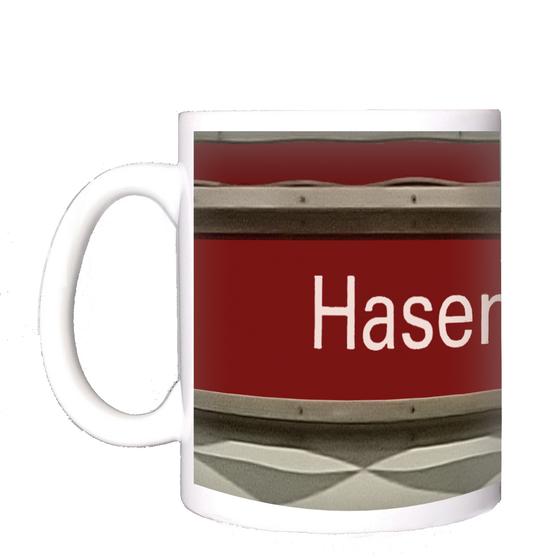 U-Bahn-Tasse, Ubahn München, U-Bahnhof Hasenbergl, Münchner Stadtteil, Kaffeetasse, Lieblingstasse, tom baecker, a-point-of-view, Linie U2, Endbahnhof, Freising, Haltestelle, Umsteigebahnhof, Regionalbahn, Münchner U-Bahn