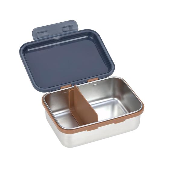 Kinder Brotdose - Lunchbox Edelstahl Little Gang Smile Blau