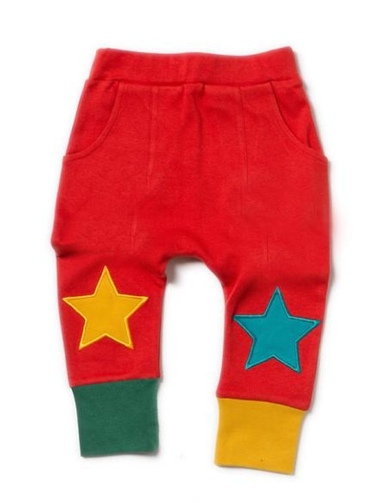 Star Joggers, Sweathose, Biobaumwolle, Fairtrade, rot