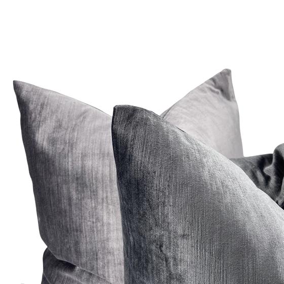 Thanks a lot Kissenhülle SAMT grau mittelgrau