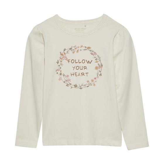 Langarmshirt "Follow your heart", Biobaumwolle, GOTS