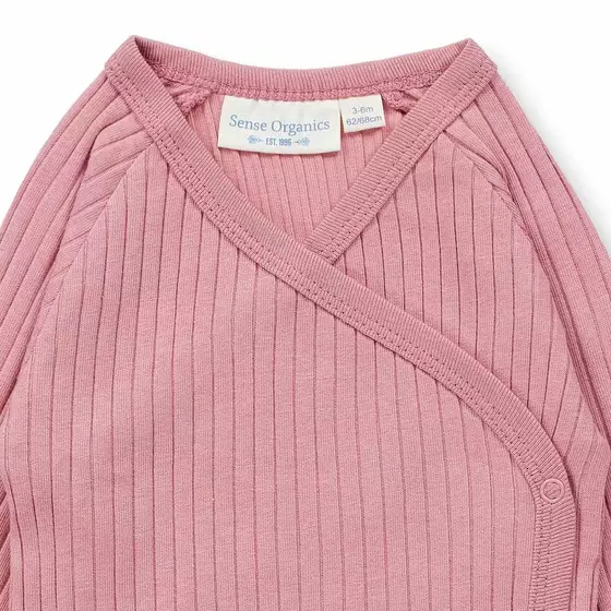 Sense Organics Wickelbody Langarm Ygon Dusty Rose