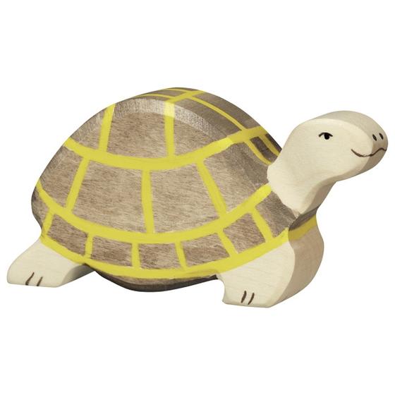 Holztiger Holztier Schildkröte
