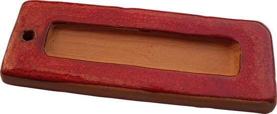 Räucherstäbchenhalter lang rot