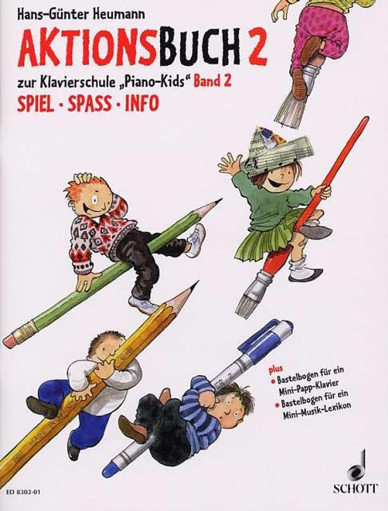 Aktionsbuch zur Klavierschule "Piano Kids" Band 2