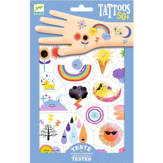 Djeco Tattoos Wetter Emojis