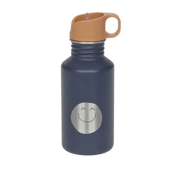 Lässig Edelstahl Kinder Trinkflasche Little Gang Smile Blau
