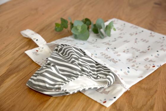 Lässig Nasstasche Wet Bag 2 St. Tiny Farmer Dots Sheep