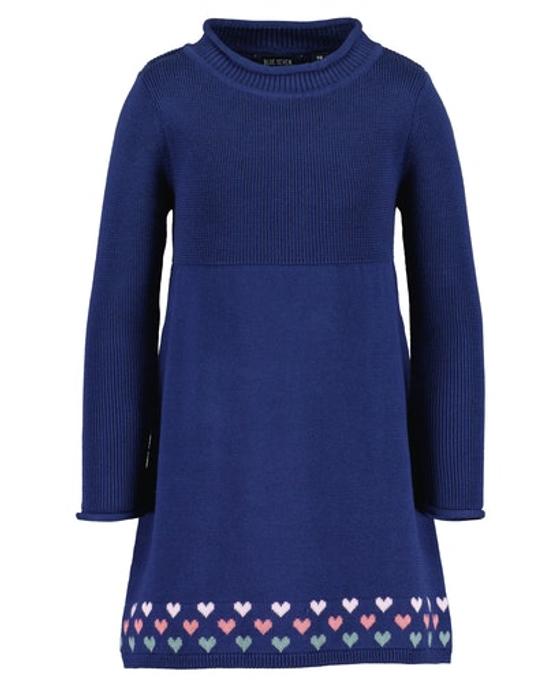 Strickkleid, Baumwolle, ultramarin
