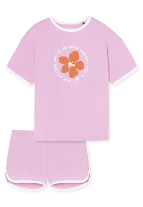 Shorty "Positivity", Biobaumwolle, rosa