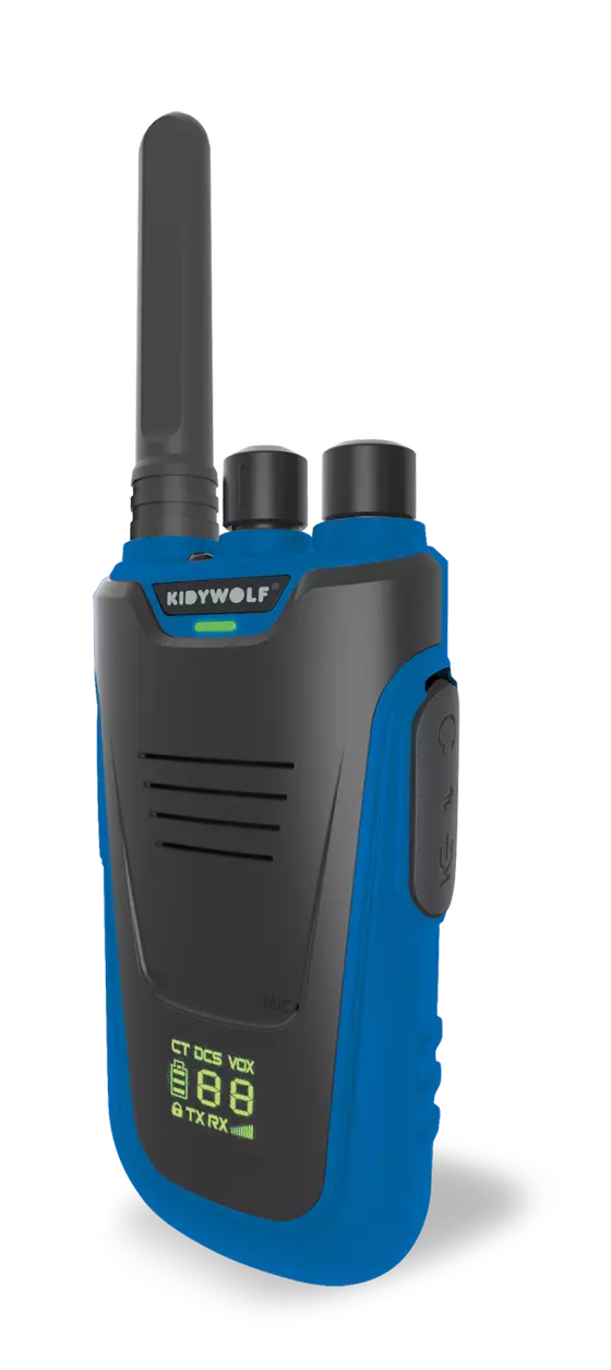 Kidywolf Walkie-Talkies mit Taschenlampe Blau Rot