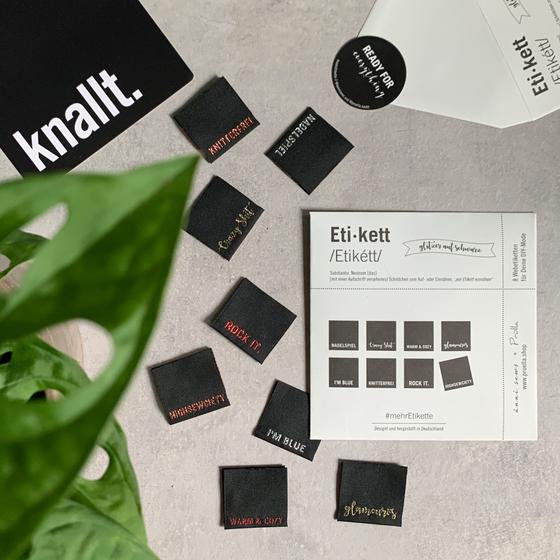 Label #mehrEtikette Edition 5  Silber - 8 Webetiketten