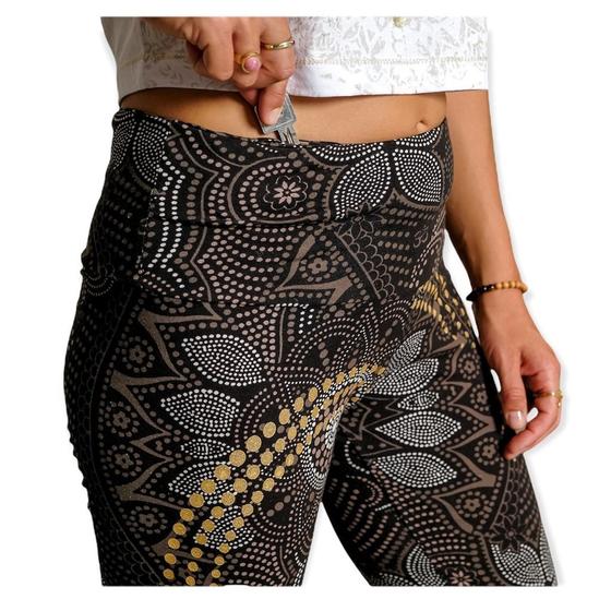 Spirit of OM Yoga-Leggings Maui black-nature