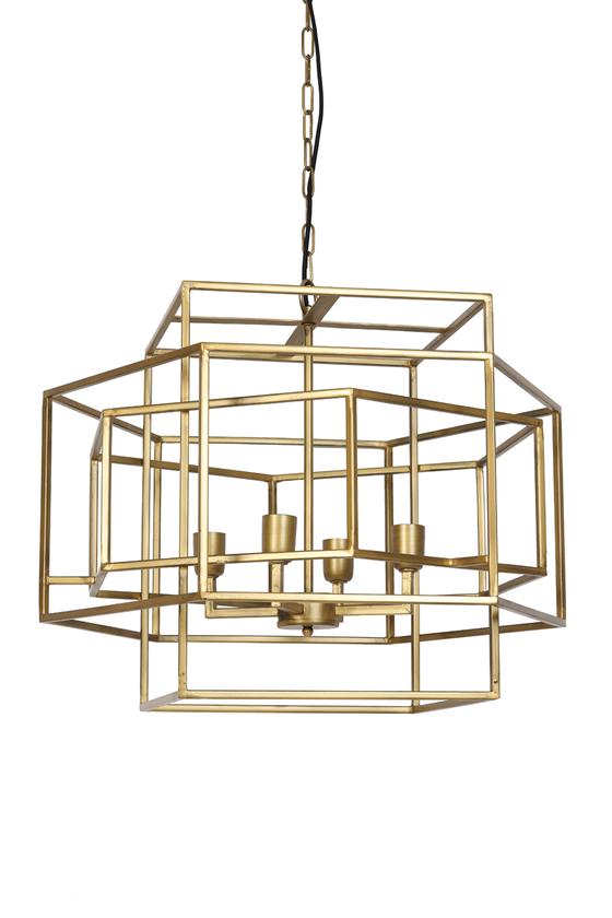 Lampe | Hängeleuchte DALISIA - antik gold