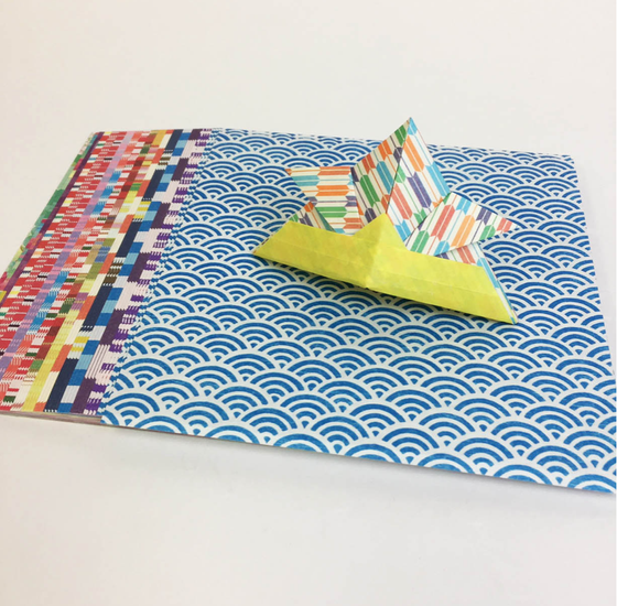 Origami, double-sided Chiyogami, traditional