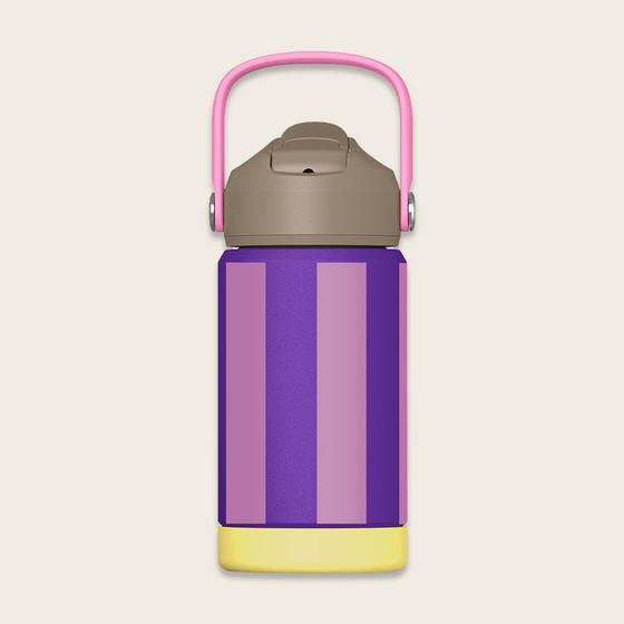 ava&yves Trinkflasche Stripes Lila Flieder 350ml