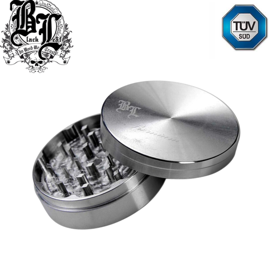 Grinder, Black Leaf®, Edelstahl, 2-teilig, 49mm