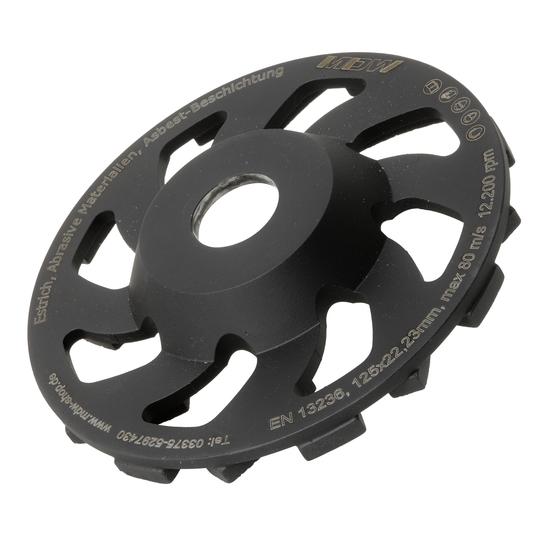 Diamant Schleifteller <br> Premium Top abrasiv <br>Ø 125 / 180 mm<br>Asphalt, Putz