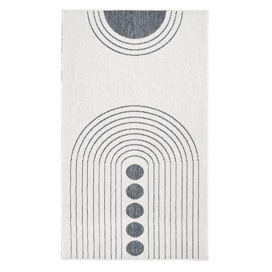 DUO Rug wendbarer Teppich silber