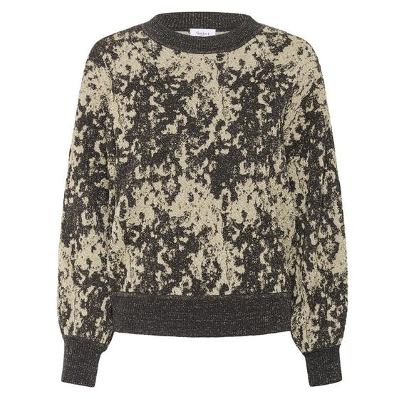 SAINT TROPEZ Pullover NahlaSZ 30514614 - champagner-grau-glitzer