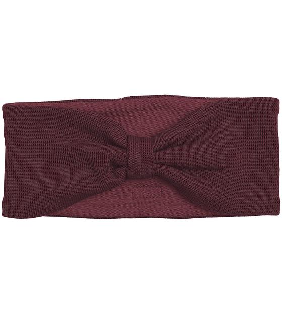 Racing Kids Woll Stirnband Schleife Burgundy