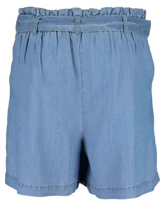 Fließende Shorts mit Bindegürtel, hellblau