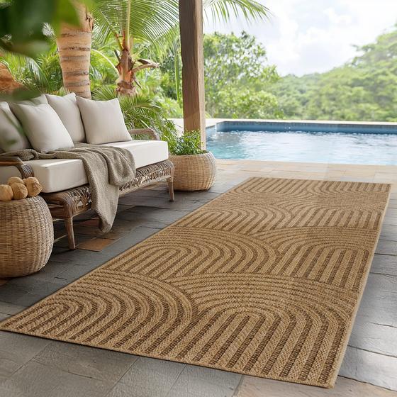 In& Outdoor Teppich Timber beige