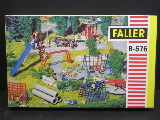 Faller 576 Bausatz Kinderspielplatz Spielplatzgeräte Spur H0 OVP