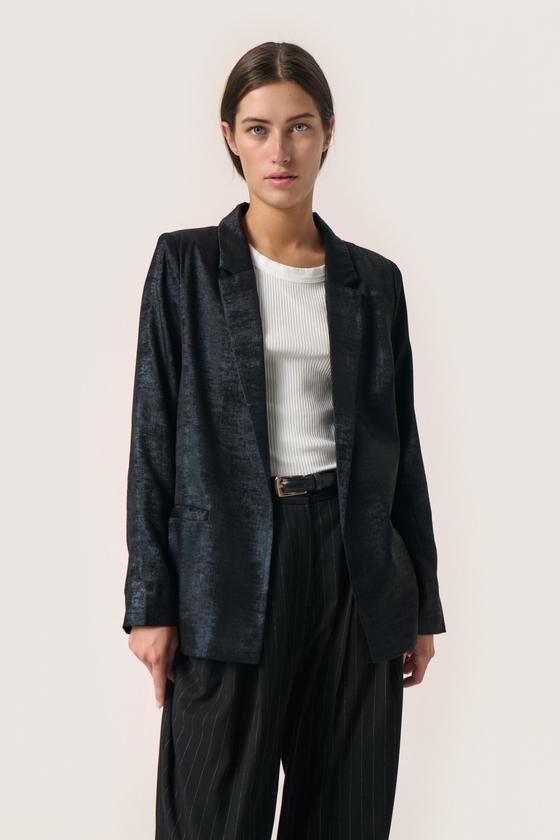 SOAKED Blazer SLElvie Ronya 30408174 - schwarz mit Schimmer 