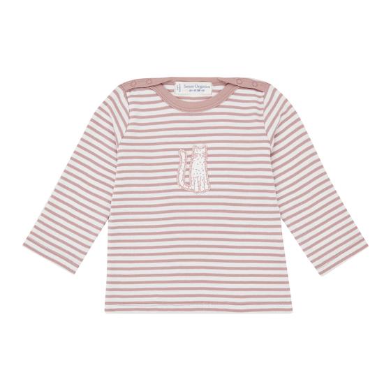 Langarmshirt "Cat", Biobaumwolle, GOTS, woodrose