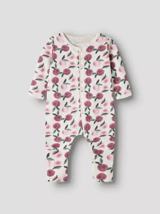 Name It 2er Pack Nightsuit Zipper Peaches Jet Stream Parfait Pink