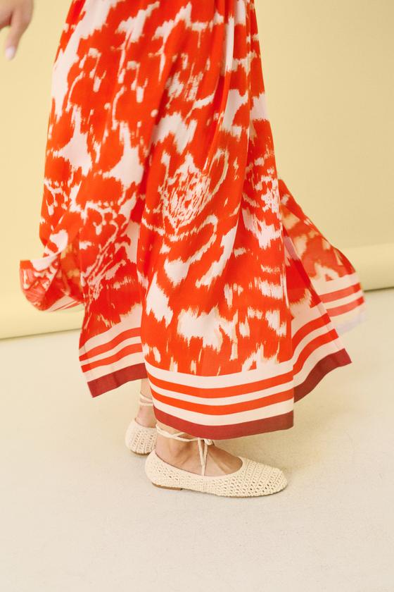 SAINT TROPEZ Blusen Rock KhloeSZ 30514028 - gemustert - orange-puder 