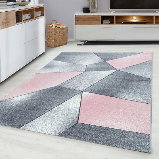Beta gri pembe Hali 160x230cm