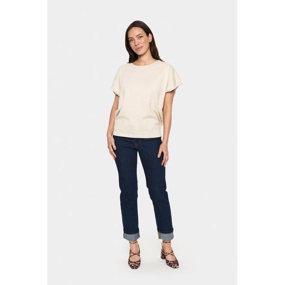 SAINT TROPEZ MilaSZ SS Pullover 30513284 - beige melange