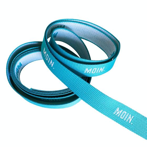 Webband Moin türkis #mehrEtikette  - 1 Stück á 70,5cm