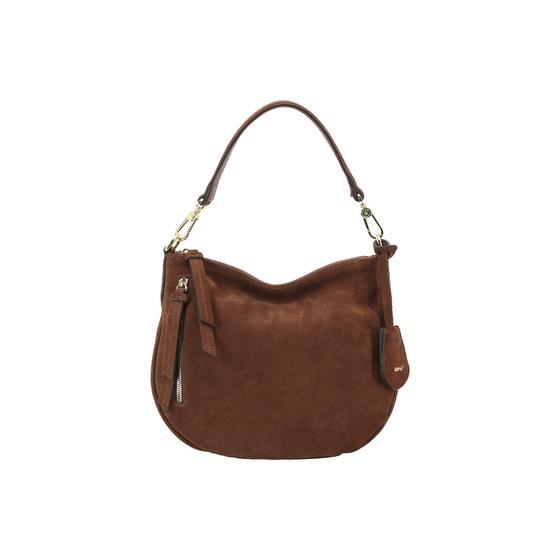 abro JUNA Hobo x-small, velours braun