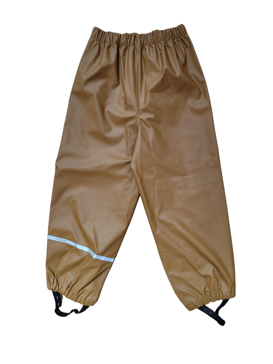 Regenhose, Matschhose ohne Latz aus recyceltem Polyester, rubber