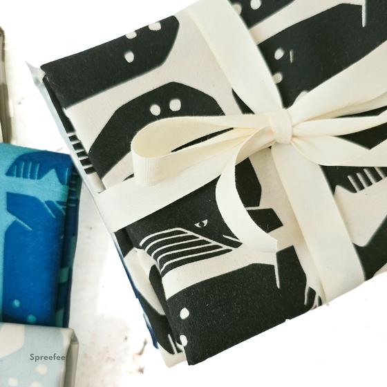 Fat Quarter Paket Grumpy Whale Loes van Oosten By the Seaside