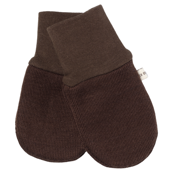Racing Kids Woll Fäustlinge Chocolate Brown