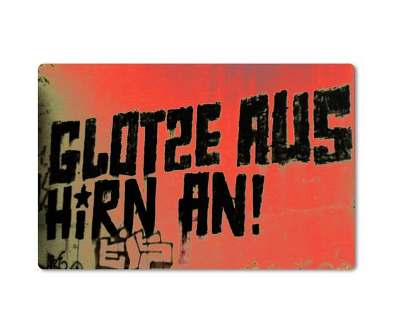 Magnet, Die schöne Sprache, tom bäcker, a-point-of-view, Fernseher, Flatscreen, Flachbild, Verblödung, "Glotze aus - Hirn an", Weiterbildungsmaßnahme, Streetart