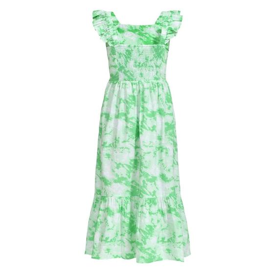 SISTERS POINT Kleid UNIZA-DR1 Batikmuster - weiß-mint