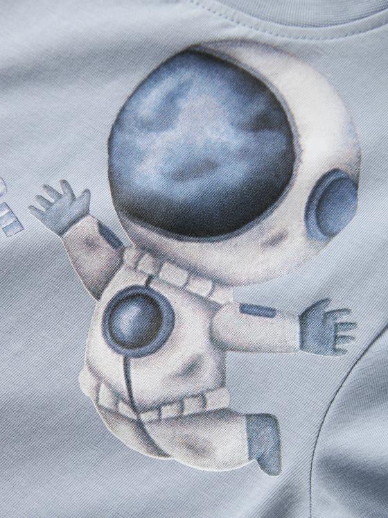 Name It Langarmshirt Interstellar Adventure Blue Fog