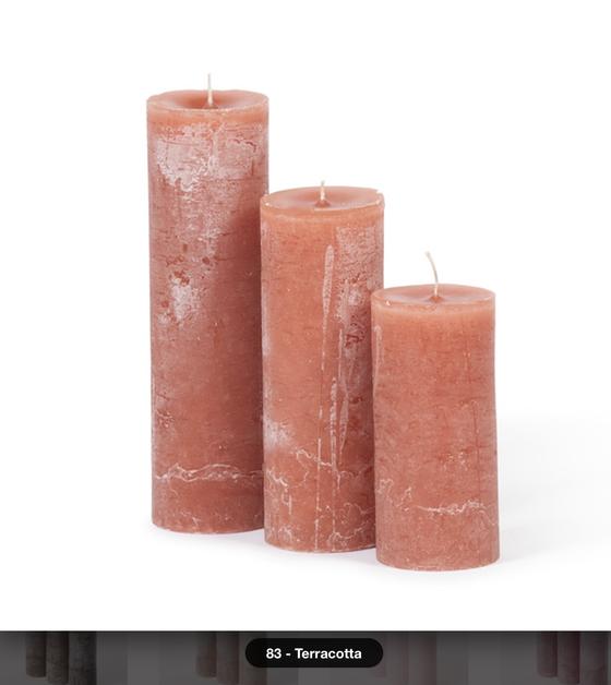 Kerze | ZYLINDERKERZE 7 - 15 / Terracotta