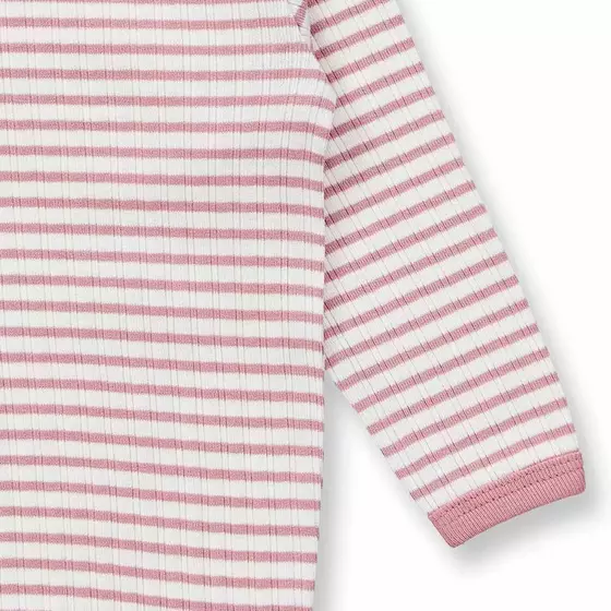 Sense Organics Body Langarm Yvon Dusty Rose Stripes