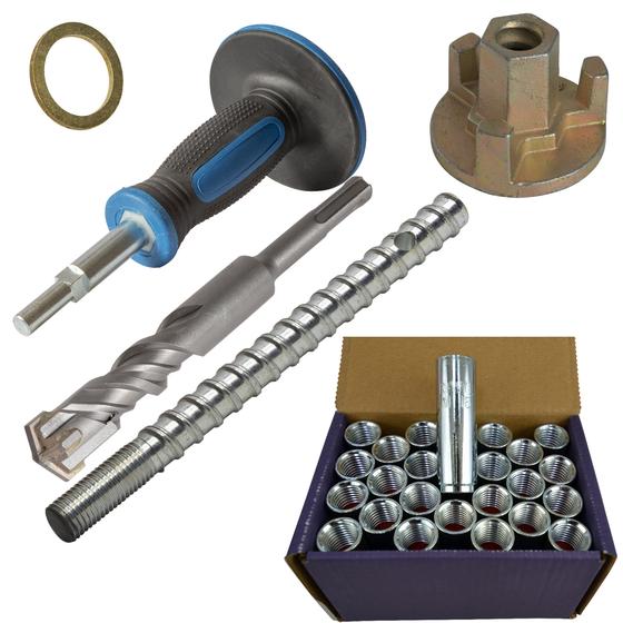 Eibenstock Kernbohreinheit <br> DBE 250 R inklusive <br> 3x Diamant Bohrkronen, Wasserdruckbehälter aus Kunststoff & Befestigungsset