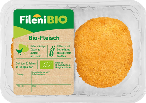 Bio-Hähnchen-Schitzel im BioMarkt vorbestellen