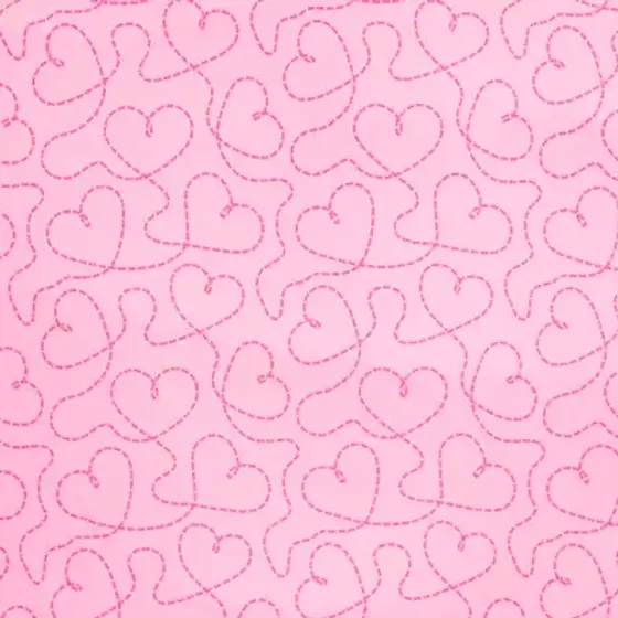 Sommersweat Herzen pink neon