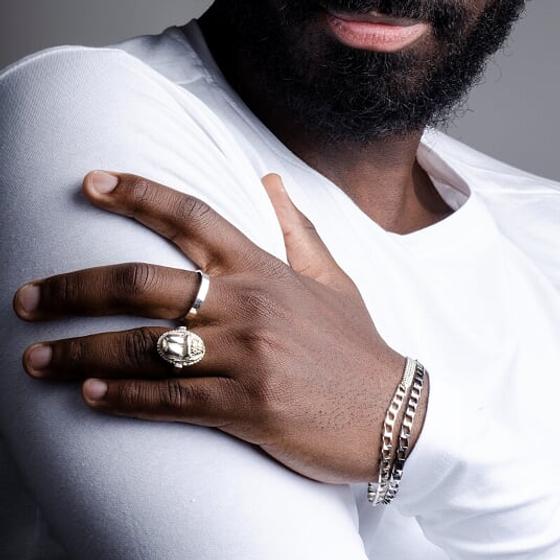 Armband Chain Mix Silver, Men Collection