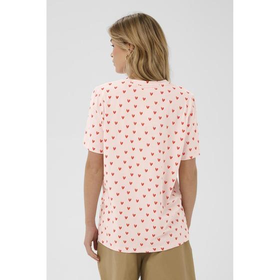 SAINT TROPEZ T-Shirt mit Herzen PammuSZ 30514964 - rosa-rot 